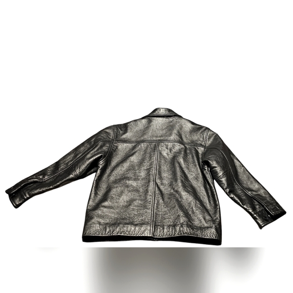 Gap Leather Bomber Jacket size M - Picture 3 of 9